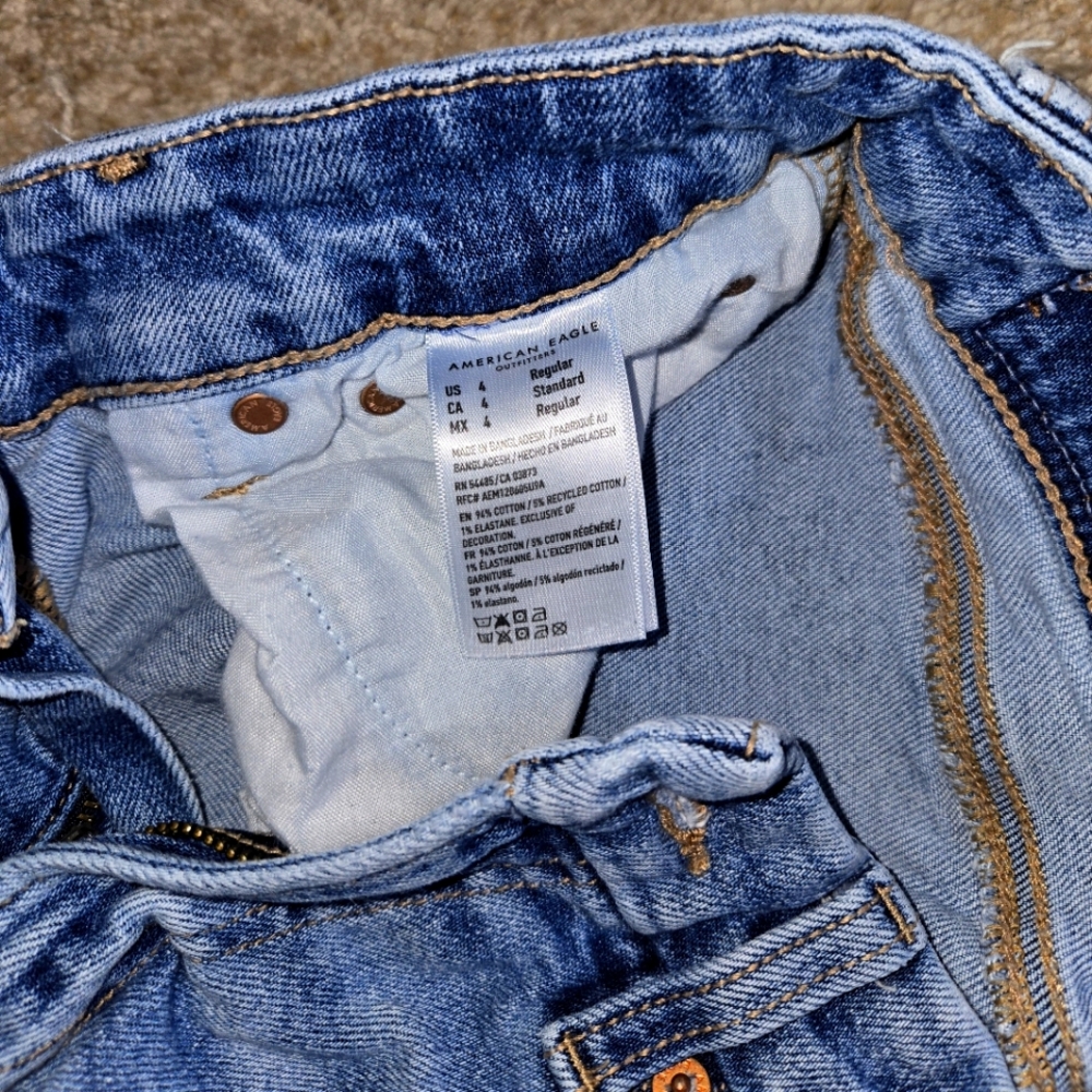 American Eagle Blue Denim Jeans size 4 - Picture 4 of 4